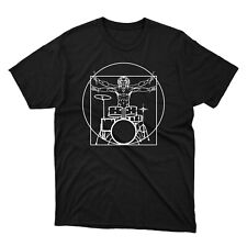 Drumming Drums T shirt  Da Vince funny joke Drummer Tee