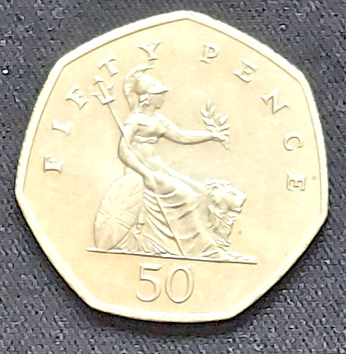 1997 britannia 50p coin fifty - 1997,