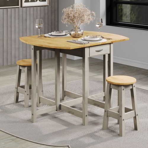 Corona grey oval - grey, drop-leaf