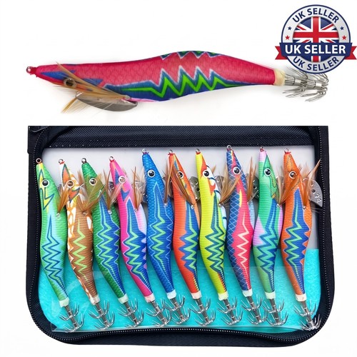 10pc luminous squid jig - luminous,