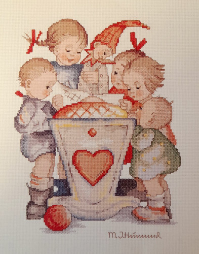 Cross stitch chart m i - cross, m.i