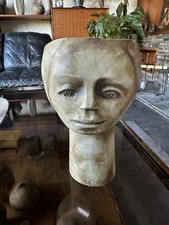 Vintage 1960s 1970s Ceramic Head Planter By Andre Loret - Sidmouth Devon