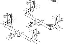 Towtrust Fixed Flange Towbar For Elddis Autoquest 155 Motorhome 2008 To 2017