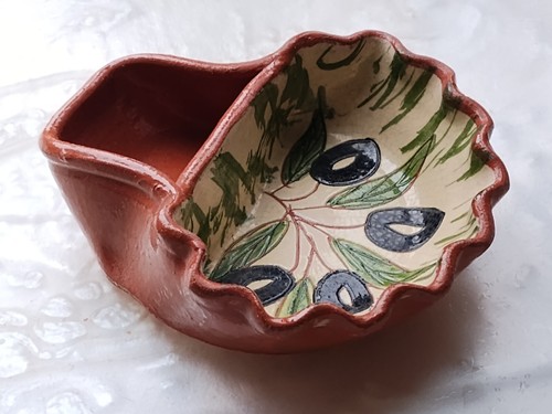 Hand painted terracotta - hand,
