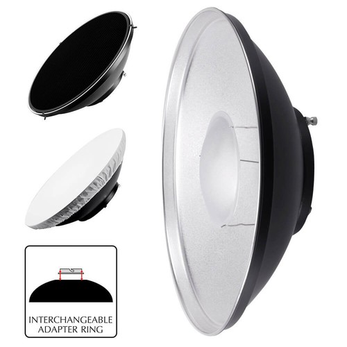 Silver interior beauty dish - silver,