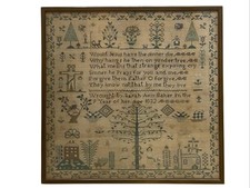 Needlework sampler adam - adam, and