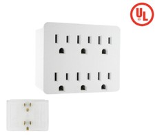 WHITE 6 Outlet Electrical