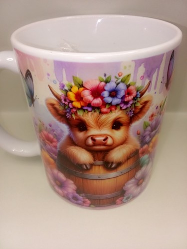 Cute highland cow mug - highland, 11oz