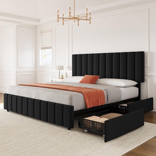 Queen size bed frame with - queen,