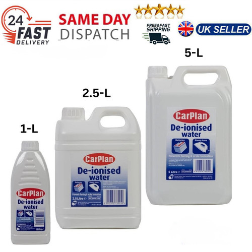 Carplan ionised water pure - de-ionised,
