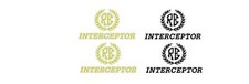 ROYAL ENFIELD INTERCEPTOR DECALS  x2  STANDARD - CLEAR - REVERSE