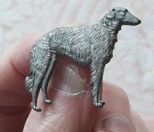 BORZOI KENART METAL DOG BROOCH RUSSIAN WOLFHOUND