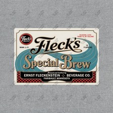 Vintage Flecks Beer Sign