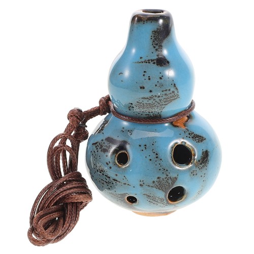 Kids blue ceramic alto ocarina - ceramic,