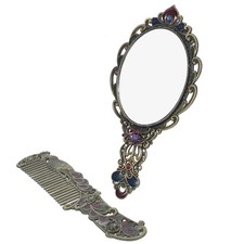  Women Handle Mirror Vintage Handheld Comb Decorative Old Fashioned