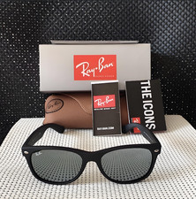 WHITE SILVER RB2132 RAY-BAN NEW WAYFARER SUNGLASSES RWT-7126