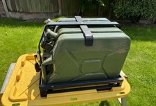 Two used Wavian NATO Steel Jerry Can Fuel Canister Leak Proof Closure 20L