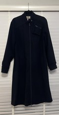 Vintage Giorgio Armani Long Navy Ladies Coat Size 16 Great Condition