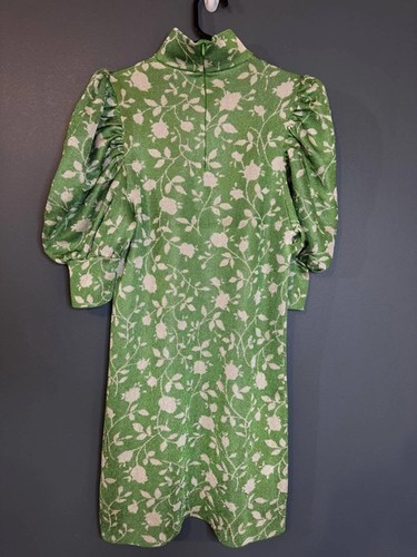 Zara green floral puff - floral, sleeve