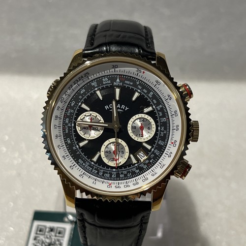 Rotary mens black leather - rotary,