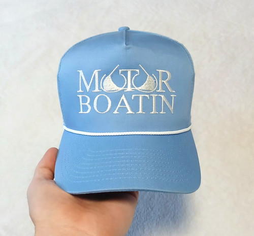 Motor boating snapback hat - boating,