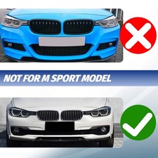 FOR BMW 3 SERIES F30 F32 F35 FRONT BUMPER SPLITTER LIP GLOSS BLACK 2012-2019 #MO
