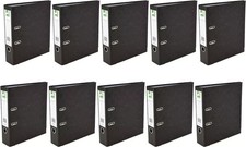 Q-Connect Lever Arch File A4 Black Durable (PACK OF 10) KF20001