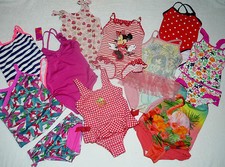 Girls Swimming Costumes Swimsuits Tankini Disney Minnie Mouse Navy Polka Dot etc