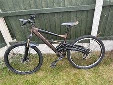 full suspension carbon fibre saracen mountain bike used might need new gears