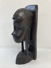 African wooden head - wooden,