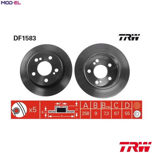 Brake disc df1583 for - 2x,
