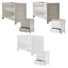 Obaby Nika 2 Piece Room Set - Baby Cot Bed & Changing Unit, Nursery Furniture