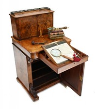 Burr Walnut Davenport Desk