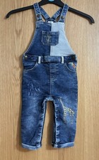 Boys Mantaray Denim Dungarees