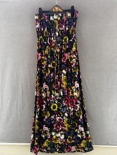 Next Black Floral Strapless