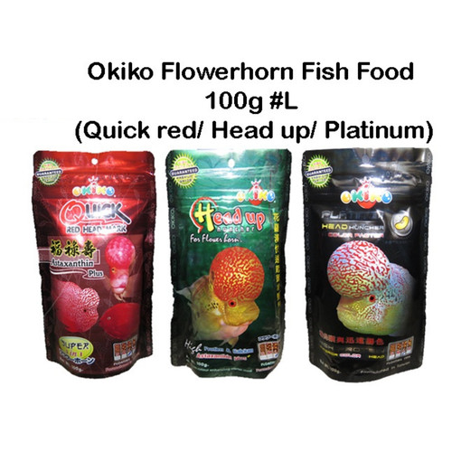 Okiko flowerhorn food 100g - okiko, set