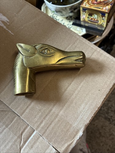 Vintage ornate brass horse - ornate,