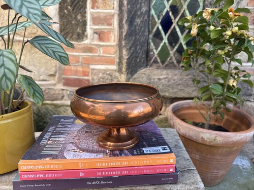 Vintage copper dish - vintage, keys