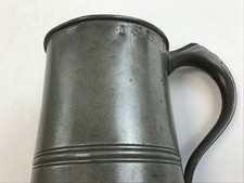 Antique Pewter Tankard-Hallmarked and Quart-Drinking Vessel
