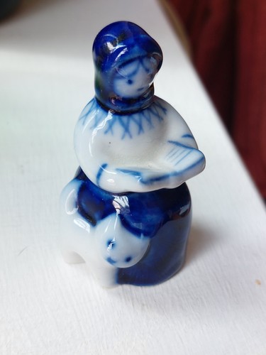 Vintage gzhel blue cobalt - vintage,