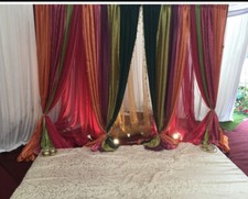 Wedding / Mehndi stage backdrop hire