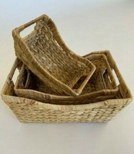 Wicker Natural Storage Baskets