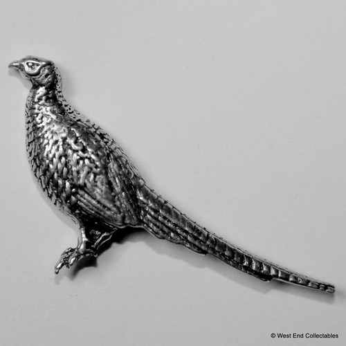Standing pheasant pewter - standing,