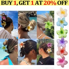 Summer Egg Flower Hair Clip Large Hair Claw Decor Beach Hawaii Holiday Dressing