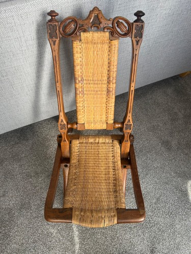 Antique folding wooden - folding, cane