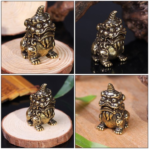 Brass kylin guardian - kylin, ornament