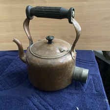 Vintage Copper Swan Brand Bullpitt and Sons Kettle Teapot