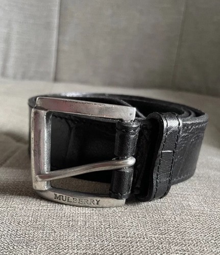 Mulberry black leather belt - mulberry,