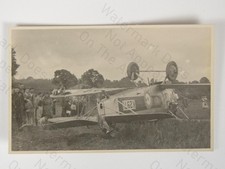Overturned Crashed RAF Hawker