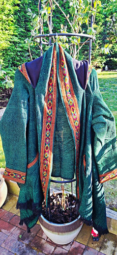 Green black hooded - green/black, wrap